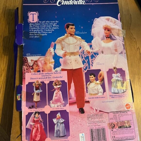 1991 Disney Classics Cinderella Barbie - Picture 3 of 6